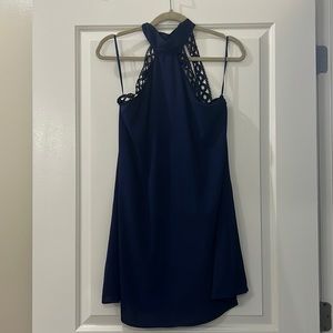 Blue navy cocktail dress